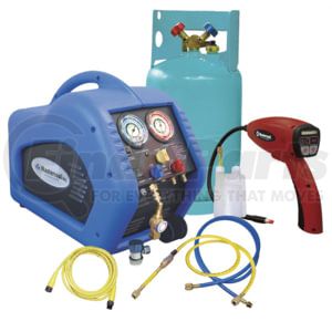 Mastercool 69100-55R Engine Coolant Recovery Kit Comprehensive A/C Recovery System with 1/2 HP Oil-Less Compressor and Tank