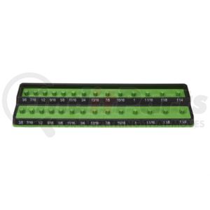 Mechanic's Time Savers PSH50S-GRN 1/2" Peg Socket Holder, sae, green