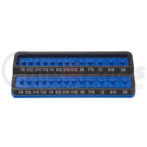 Mechanic's Time Savers PSH25S-BLU Socket Holder 1/4" SAE Peg Socket Holder, Blue