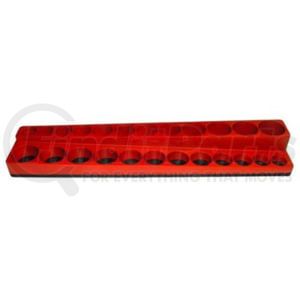 Mechanic's Time Savers SD3811 Socket Holder Red 24-Hole Shal/Deep 3/8" Socket Holder, 15/16" SAE or 24mm Metric