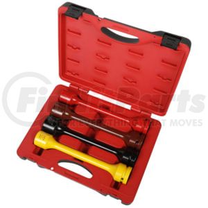 American Forge & Foundry 40400 Torque Stick Extension Socket 1" Drive 4-Piece Torque Limiting Socket Set, Spring Steel,