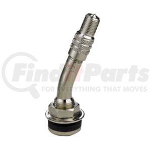 Haltec TV-416MC Tire Valve Stem Tire Valve Stem - Nickle Finish, 0.453" Valve Hole, for Ford F-Series with Dual Wheels