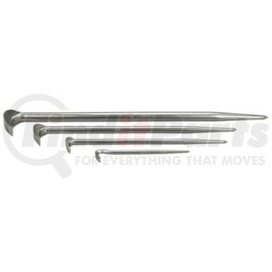 OTC Tools & Equipment 7176 Pry Bar 4-Piece Rolling Head Pry Bar Set, 6" 12" 16" 21" Forged Heavy Duty Tools