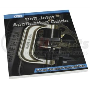 OTC Tools & Equipment 6529MAN-17 Repair Manual Ball Joint Application Guide and Manual with Year-Make-Model Adapter Charts