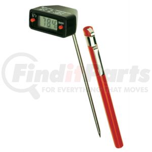 Robinair 43230 Digital Thermometer 180 Degree Swivel Head Digital Testing Thermometer with 5 In. Probe Stem and Clip