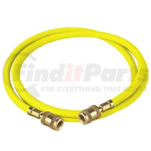 Robinair 61096 A/C Refrigerant Hose Fitting 96 In. Yellow Enviro Guard R-134a Charging Hose with 1/2 In. ACME Quick Seal