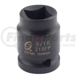 Sunex Tools 218FP Socket 9/16 in. x 1/2 in. Drive Female Pipe Plug Impact Socket in Black-Oxide Chrome Molybdenum Alloy Steel
