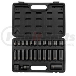 Sunex Tools 3326 Socket Set 3/8" Dr 12Pt SAE Master Impact Socket Set, 25 Pc.