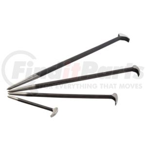 Sunex Tools 9804 Pry Bar 4-Piece Pry Bar Set with Rolling Head Hook and Point Design, High-Quality Chrome Vanadium Steel