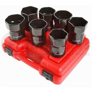 Sunex Tools 2847 Socket Set 7-Piece Wheel Bearing Locknut Socket Set for 1/2 in. Ratchet or Breaker Bar, with Heavy Duty