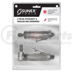 Sunex Tools SX2PK Sunex Tools Air Die Grinder Set, 1/4" Air Inlet, 20000 RPM