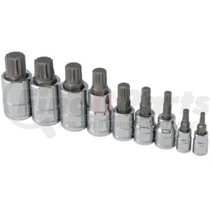 Titan 16144 Socket 9 Pc., 1/4 In., 3/8 In. and 1/2 In. Drive Triple Square Socket Set Ideal for Professional Hand Tools Use