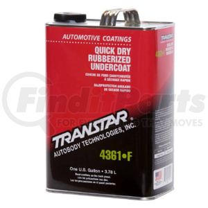 Transtar 4361-F Undercoating Quick Dry Rubberized Undercoating, Gallon