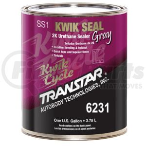 Transtar 6231 Paint Sealant Kwik Seal 2K Urethane Sealer - Paint Primer, Urethane, Gray, 1 Gallon