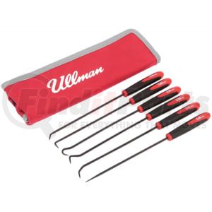 Ullman Devices CHP6-LP Hook and Pick Set 6-Pieces Precision Fine Wire Locking Pick and Micro Hook Set