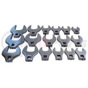 V8 Hand Tools 7917 Wrench Set 17-Pieces Metric Open End Crowfoot Wrench Set, 1/2-Inch Drive, 20mm to 46mm