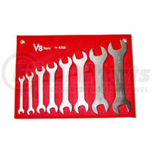 V8 Hand Tools 8308 Wrench Set 8-Pieces Super Thin SAE Wrench Set, 16 Sizes, 3/8 Inch to 1-5/16 Inch