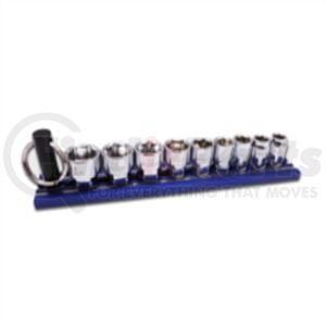 Vim Tools DDM400 Socket Set 9-Piece Metric Low Profile Dual Drive Shallow Fastener Socket Set 1/4 In. Square Drive