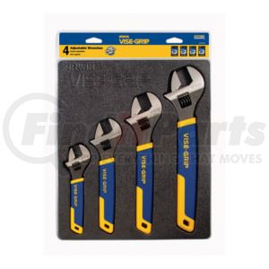 Vise Grip 2078706 Wrench 4 Piece Adjustable Wrench Tray Set