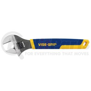 Vise Grip 2078612 Wrench 12" Adjustable Wrench with Extra-Wide Jaw Capacity, Chrome Vanadium, ProTouch Grip