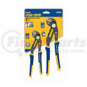 Vise Grip 2078709 Pliers 2 PIece GrooveLock Pliers Clamshell Set