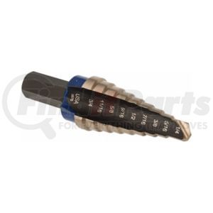 Vise Grip 10233CB Drill Bit 1/4-Inch to 3/4-Inch 9-Step Cobalt High Speed Steel Unibit Step Drill Bit