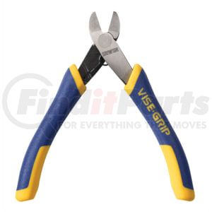 Vise Grip 2078925 Pliers 4-1/2" Flush Diagonal Plier with Spring, Nickel Chromium Steel, ProTouch Grip