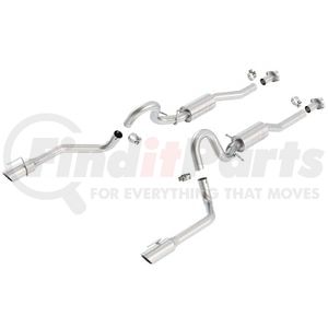 Borla 140067 Exhaust System Kit Cat-Back Exhaust System - S-Type