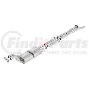 Borla 60637 Exhaust Muffler Assembly Mid-Section Exhaust System w/ Muffler, X-Pipe & Mid-Pipe - S-Type