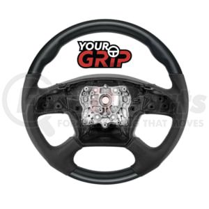 United Pacific 88406 Steering Wheel 18" YourGrip Leather & Wood Candy Color Steering Wheel For 2018-2026 Freightliner