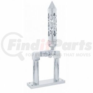 United Pacific 45991 Air Horn Control Valve Air Horn Control Valve Lever Set - 4", Chrome, "Brooklyn" Style Spike-Shaped