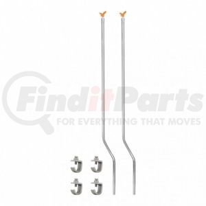 United Pacific 86086 Bumper Guide Bumper Guide Top - Amber-Colored, Eagle-Shaped, Chrome Base