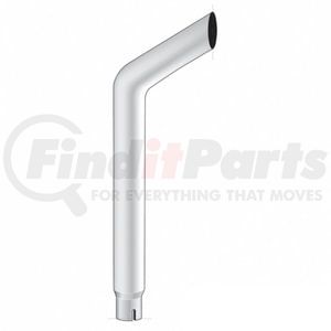 United Pacific B4-65-084 Exhaust Stack Pipe Exhaust Stack Pipe - 6", Bull, Reduce To 5" ID Bottom, 84" L