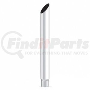 United Pacific M3-75-036 Exhaust Stack Pipe 7" Mitred Reduce To 5" O.D. Bottom Exhaust, 36" L