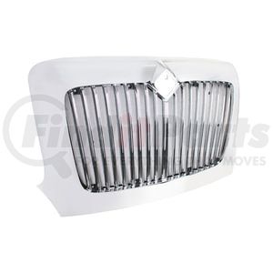 United Pacific 21312 Grille Grille - Chrome, with Bug Screen, for 2002+ International Transtar