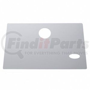 United Pacific 21520B Glove Box Door Cover Glove Box Door Cover - Bulk, Stainless Steel, with Oval Cutout, for Early