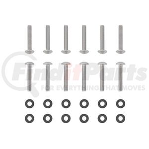 United Pacific 23797B Manual Transmission Shifter Repair Kit Shift Plate Screw - Stainless Steel, Chrome, for Peterbilt