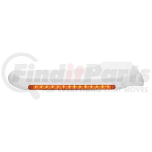 United Pacific 32561 Fender Covering Fender Covering - Front, RH, 14 Amber LED, Amber Lens, for 2008-2015 Peterbilt
