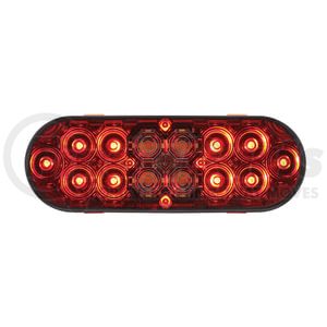 United Pacific 36609 Brake / Tail / Turn Signal Light 6" Oval 14 LED Stop / Turn / Tail / 16 LED Back-Up Combination Light,