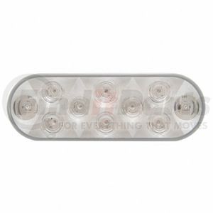 United Pacific 36773B Utility Light Utility Light - 10 LED 6" Oval, White LED/Clear Lens