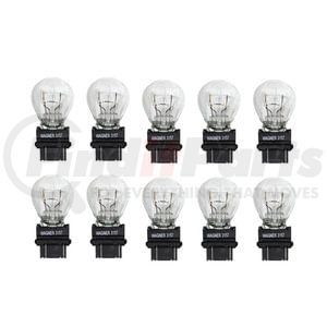 Wagner 3157 Multi-Purpose Light Bulb Multi-Purpose Light Bulb - Standard, Clear, C-6 Filament, Double Contact Wedge Base