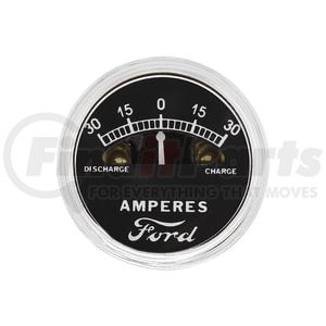 United Pacific A1052L Ammeter Ammeter - 30-0-30 Gauge, with Ford Script, Chrome Housing, For 1928-31 Ford Model A