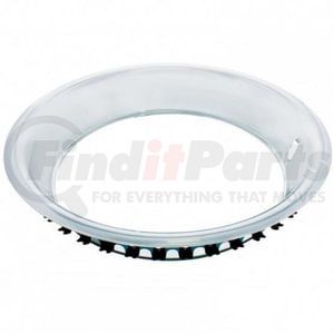 United Pacific A6140 Wheel Wheel Trim Ring - 15" x 3" Stainless Steel, Snap-On, Polished, for 1967-1987 Chevy Rallye Wheel