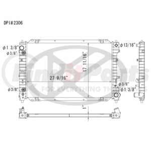 Koyorad A2306 Radiator Plastic Tank With Aluminum Core Radiator.