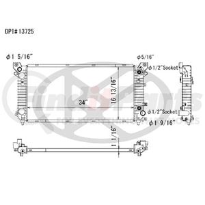 Koyorad A13725 Radiator a13725