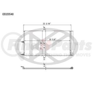 Koyorad CD320548 A/C Condenser All Aluminum Condenser