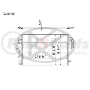 Koyorad CD321426 A/C Condenser All Aluminum Condenser
