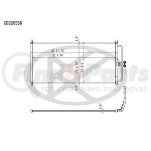 Koyorad CD320556 A/C Condenser All Aluminum Condenser