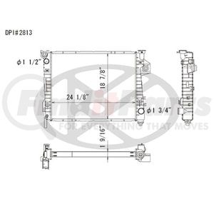Koyorad A2813 Radiator Plastic Tank With Aluminum Core Radiator.