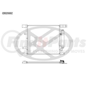 Koyorad CD020692 A/C Condenser All Aluminum Condenser